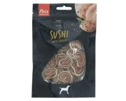 PETS UNLIMITED Hondensnack Sushi Kip 100 Gr