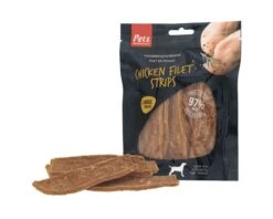 PETS UNLIMITED Hondensnack Kipfilet Naturel Large 150 Gr