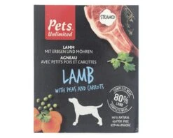 PETS UNLIMITED Hondenvoer Nat Steamed Lam 395 Gr