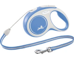 FLEXI Hondenriem New Comfort Kunststof Blauw, S 8 M