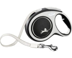 FLEXI Hondenriem New Comfort Kunststof Zwart, L 8 M