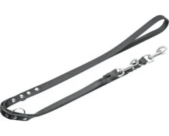 KARLIE Hondenriem Rondo Leer Zwart 18 Mm, 200 Cm