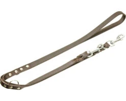 KARLIE Hondenriem Rondo Leer Bruin 18 Mm, 200 Cm