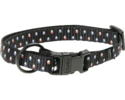 KARLIE Halsband Art Sportiv Plus Nylon Triangle Zwart 10 Mm, 20 - 35 Cm