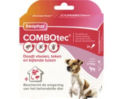 BEAPHAR Combotec Hond 2 - 10 Kg, Anti Vlooien- En Tekenmiddel