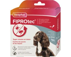 BEAPHAR Fiprotec Anti Vlooien- En Tekenmiddel Hond 10 -20 Kg, 4 Pipetten
