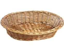 KARLIE Hondenmand Met Gevlochten Rand Naturel 90 Cm