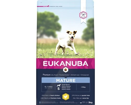 EUKANUBA Hondenvoer Dog Mature Small Kip 3 Kg 3 EUKANUBA Hondenvoer Dog Mature Small Kip 3 Kg